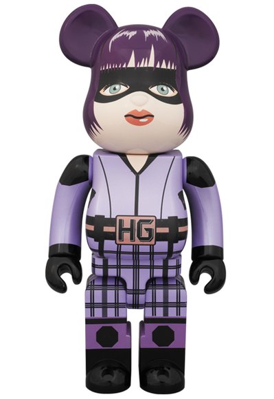 Hit Girl Be@rbrick 400% figure, produced by Medicom Toy. Front view.