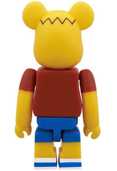 Bart Simpson Be@rbrick 100% figure by Matt Groening, produced by Medicom Toy. Back view.