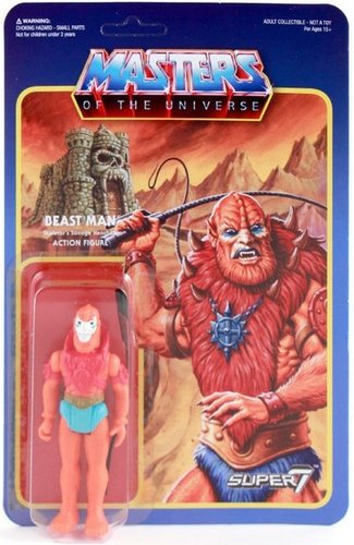 Beastman Retro Action Figure figure by Roger Sweet, produced by Super7. Front view.