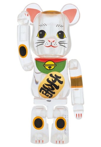 Beckoning Cat Be@rbrick 100% figure by Medicom Toy, produced by Medicom Toy. Front view.