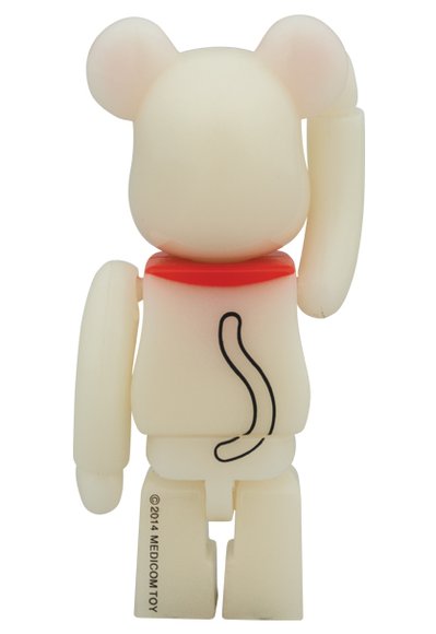 Beckoning Cat Be@rbrick 100% figure by Medicom Toy, produced by Medicom Toy. Back view.