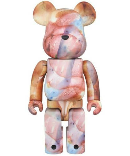 BE@RBRICK Pushead 400% figure by Pushead, produced by Medicom Toy. Front view.