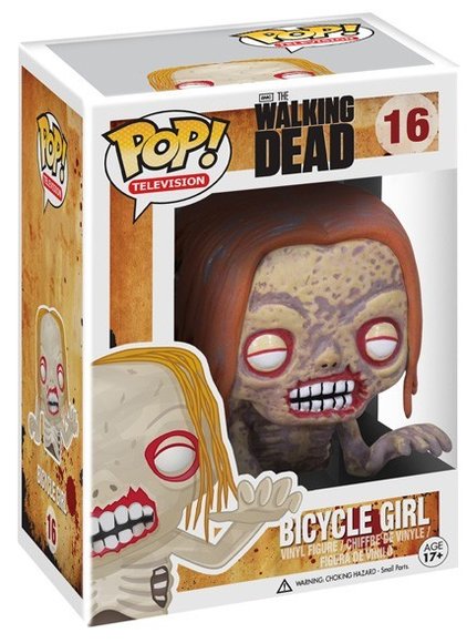 Bicycle Girl figure by Funko, produced by Funko. Packaging.