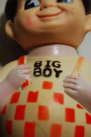 Big Boy figure, produced by Marriott Corp.. Detail view.