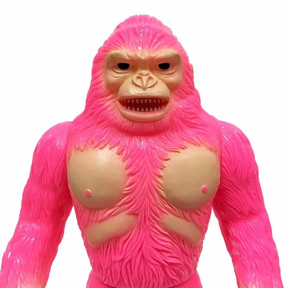 Big Foot - Painted Hot Pink figure by Awesome Toy, produced by Awesome Toy. Detail view.