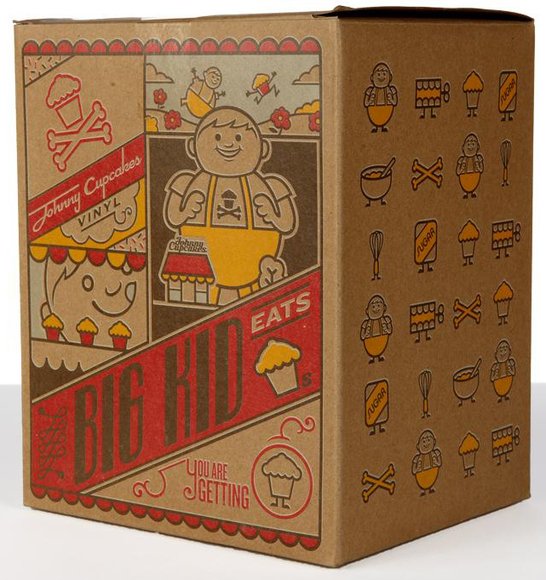 Big Kid - Classic figure by Johnny Cupcakes, produced by Johnny Cupcakes. Packaging.