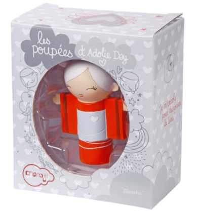 Blanche figure by Adolie Day, produced by Momiji. Packaging.