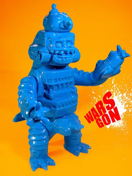 Blue Unpainted Warsgon figure by Elegab, produced by Elegab. Front view.