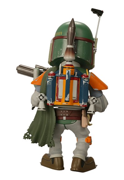Boba Fett - VCD Special No.22  figure by H8Graphix, produced by Medicom Toy. Back view.