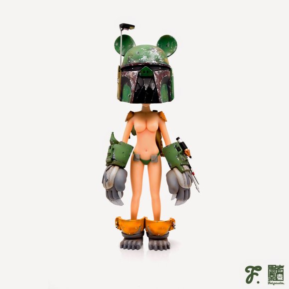 Boba K figure by Fools Paradise, produced by Fools Paradise. Front view.