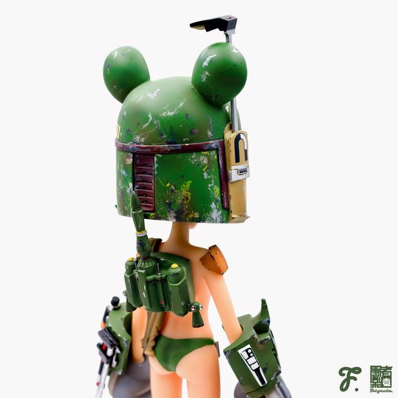 Boba K figure by Fools Paradise, produced by Fools Paradise. Detail view.