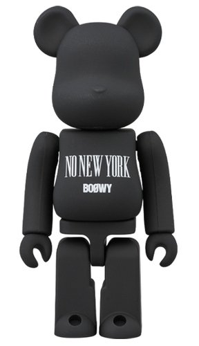 BOOWY “NO NEW YORK” BE@RBRICK 100% figure, produced by Medicom Toy. Front view.