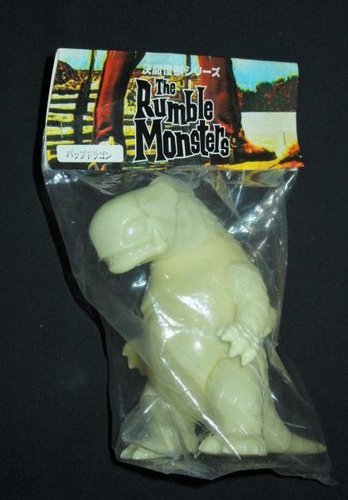 Bop Dragon (unpainted GID) figure by Rumble Monsters, produced by Rumble Monsters. Packaging.