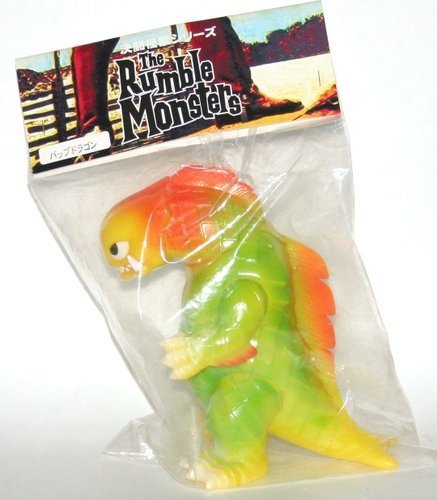 Bop Dragon figure by Rumble Monsters, produced by Rumble Monsters. Packaging.