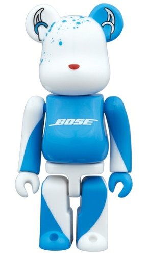 Bose Ice Blue BE@RBRICK figure, produced by Medicom Toy. Front view.