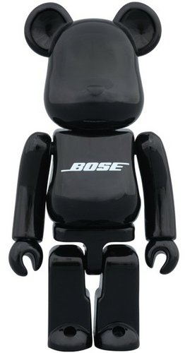 Bose Piano Black Be@rbrick 100% figure by Medicom Toy, produced by Medicom Toy. Front view.