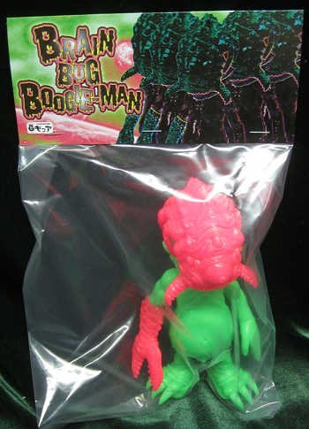 Brain Bug Boogie-Man FL-V figure by James Groman, produced by Cure. Packaging.