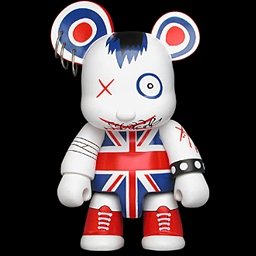 Brit Bear figure by United Arrows, produced by Toy2R. Front view.