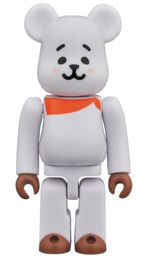 BT21 - RJ BE@RBRICK 100% figure, produced by Medicom Toy. Front view.