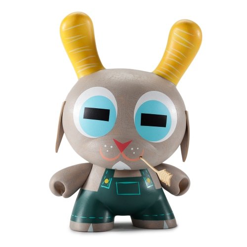 Buck Wethers Dunny (Country Peach) figure by Amanda Visell, produced by Kidrobot. Front view.