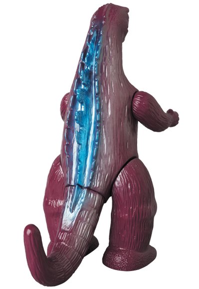 BULLMARK type GODZILLA (J-tail Purple) figure by Yuji Nishimura, produced by M1号. Back view.