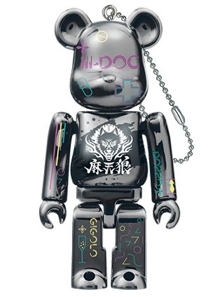 麻天狼 by Hypnosis Mic-Division Rap Battle BE@RBRICK 100% figure, produced by Medicom Toy. Front view.