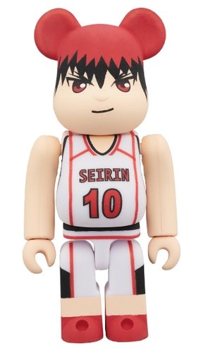 火神 大我 by Kurokos Basketball BE@RBRICK 100% figure, produced by Medicom Toy. Front view.