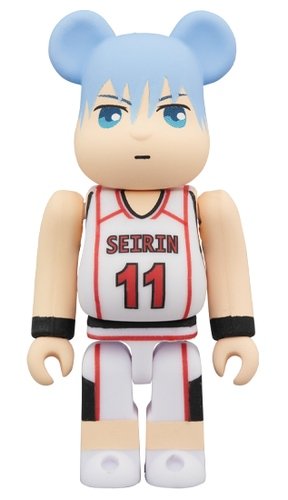 黒子テツヤ by Kurokos Basketball BE@RBRICK 100% figure, produced by Medicom Toy. Front view.
