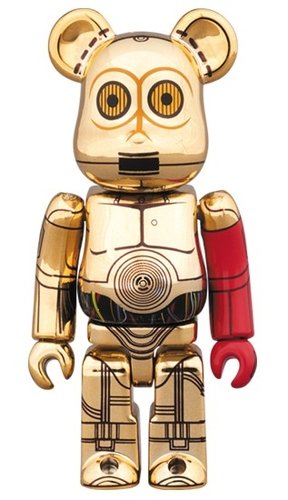 C-3PO THE FORCE AWAKENS Ver. BE@RBRICK 100% figure, produced by Medicom Toy. Front view.