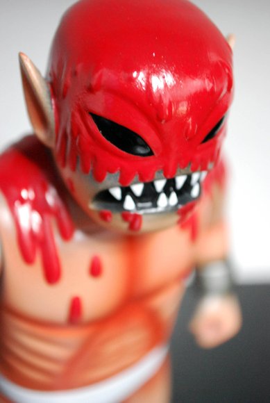 Cannibal Fuckface Rampage Edition figure by Johnny Ryan, produced by Monster Worship. Detail view.
