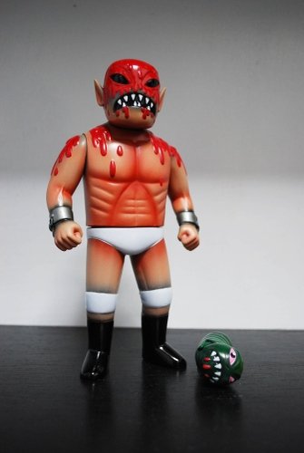 Cannibal Fuckface Rampage Edition figure by Johnny Ryan, produced by Monster Worship. Front view.