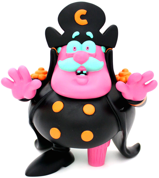 Capn Cornstarch (End of Days Edition) NYCC exclusive Edition figure by Ron English, produced by Popaganda. Front view.
