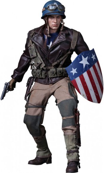 Captain America (Rescue Uniform Version) figure by Yulli, produced by Hot Toys. Front view.