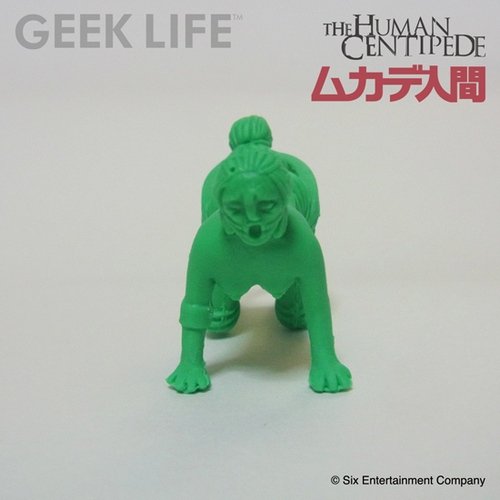 Centipede Human - Woman A (Green) figure by Geek Life X Six Entertainment, produced by Kenth Toy Works. Front view.