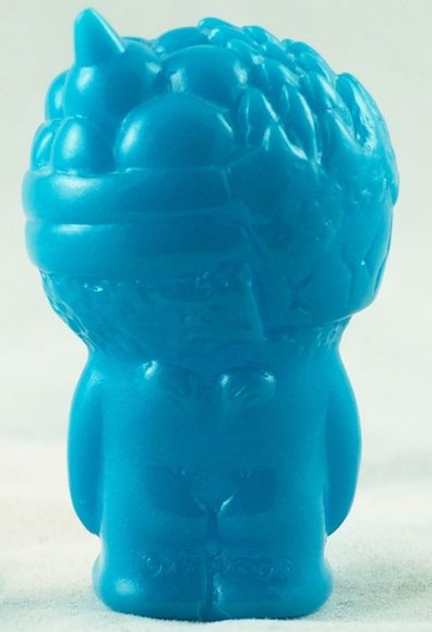 Chaos Q Bean - Unpainted Blue figure by Mori Katsura, produced by Realxhead. Back view.
