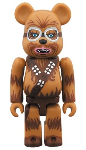 CHEWBACCA Han Solo Ver. BE@RBRICK 100% figure, produced by Medicom Toy. Front view.