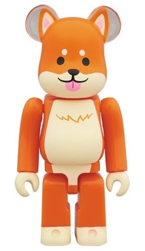 Chinese Zodiac - Dog BE@RBRICK 100% figure, produced by Medicom Toy. Front view.