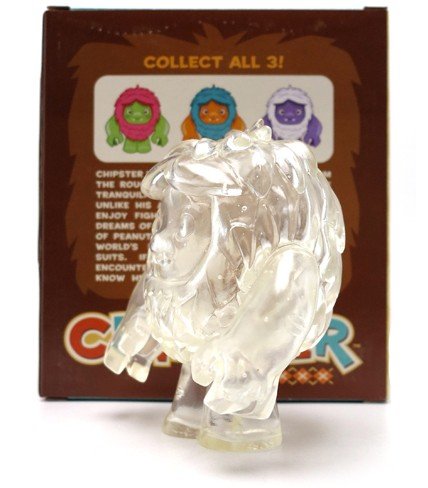 Chipster - Clear figure by Scott Tolleson, produced by Stolle Art. Side view.