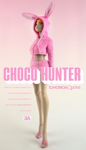 Choco Hunter TQ figure by Ashley Wood, produced by Threea. Front view.