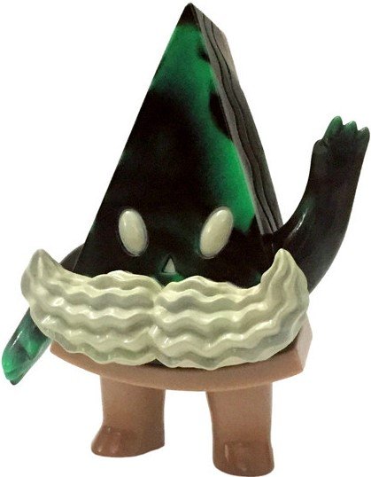 Chocolate Mint Swirl Pie Guy, SDCC 15 figure by Brian Flynn, produced by Super7. Front view.