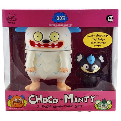 Choco & Minty - Viva La France (TT exclusive) figure by David Horvath, produced by Toy2R. Packaging.
