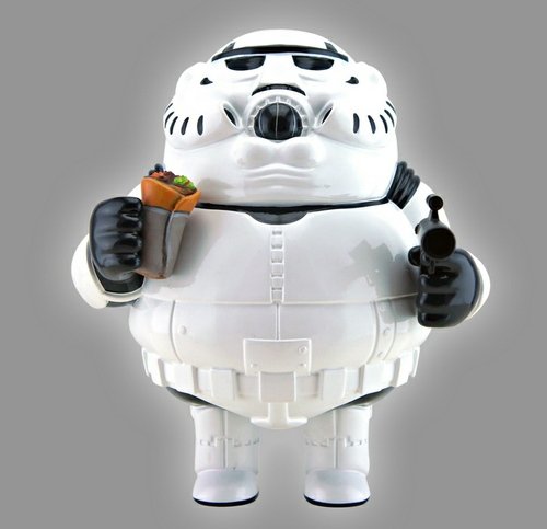 Chunkies Trooper figure by Alex Solis, produced by Vtss Toys. Front view.