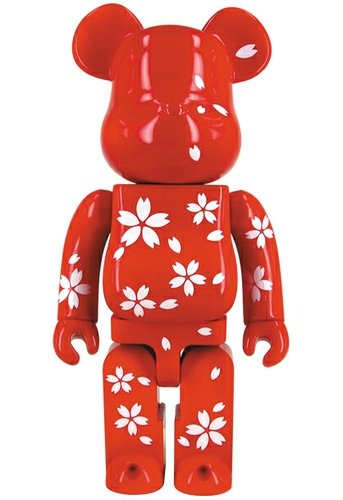 C.J.MART SAKURA BE@RBRICK 400% figure by Medicom Toy, produced by Medicom Toy. Front view.