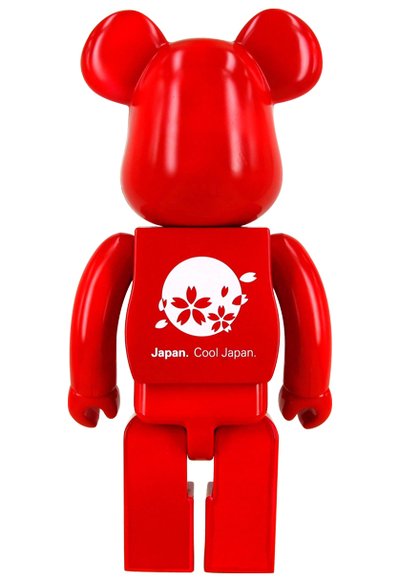 C.J.MART SAKURA BE@RBRICK 400% figure by Medicom Toy, produced by Medicom Toy. Back view.