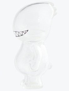 Clear Painted Mouth Bastard figure by Ayako Takagi, produced by Uamou. Side view.