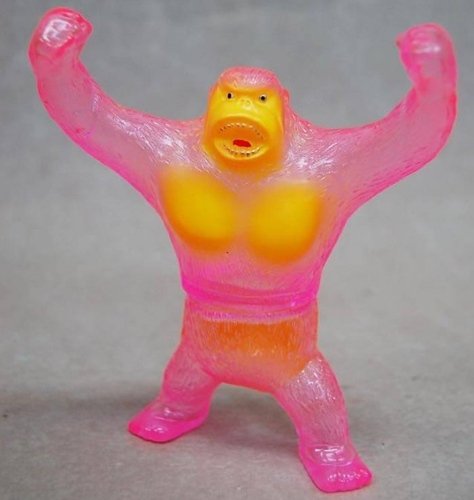 Clear Pink Betakong figure by Sunguts, produced by Sunguts. Front view.