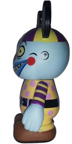Clown figure by Casey Jones, produced by Disney. Side view.