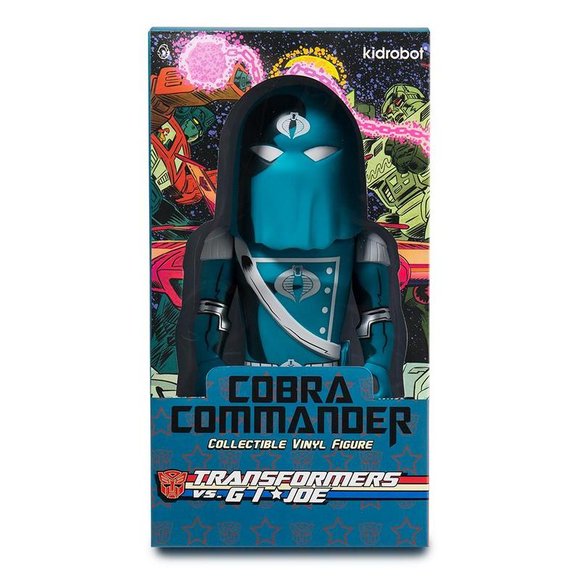 Cobra Commander Art Figure figure, produced by Kidrobot. Packaging.
