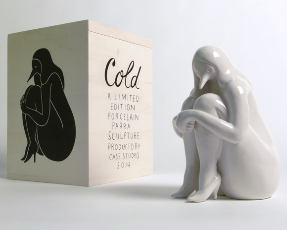 Cold figure by Parra, produced by Case Studyo. Front view.