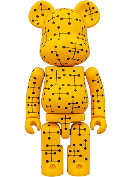 Eames Chogokin Be@rbrick 200% figure by Eames Office, produced by Medicom Toy X Bandai. Front view.